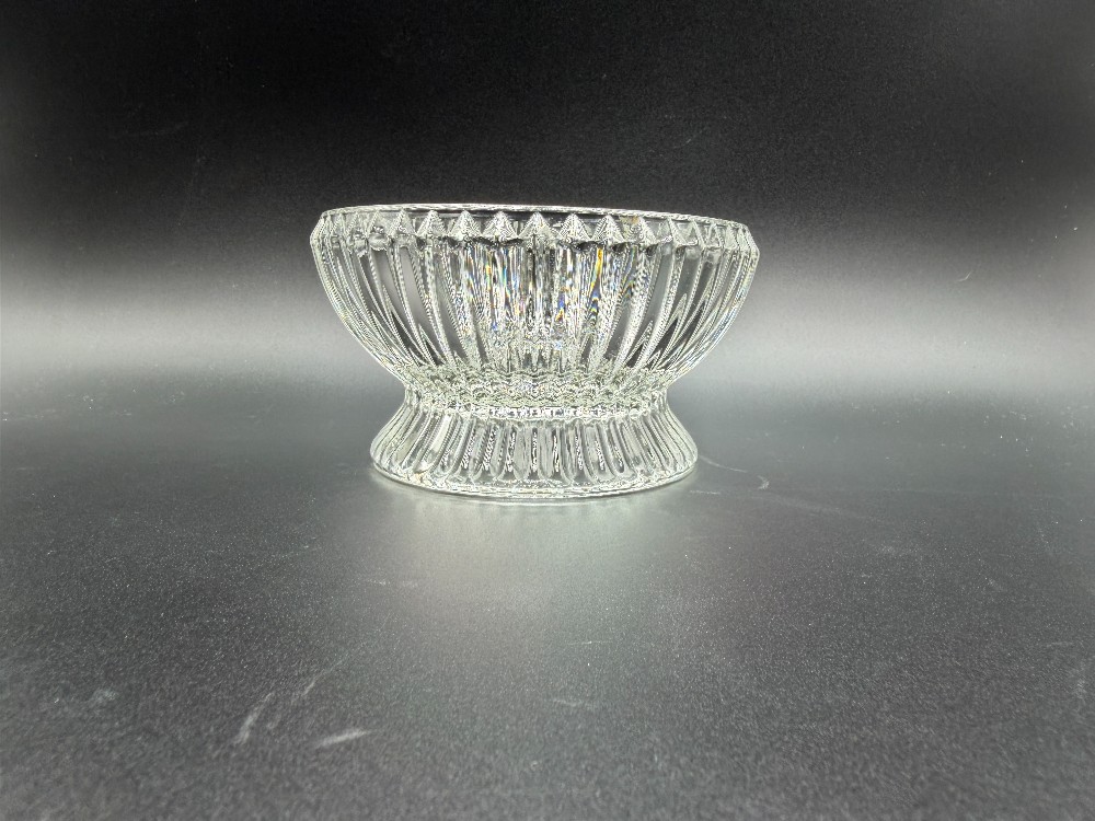HOMCO Clear Ribbed Glass Fairy Lamp Replacement Base