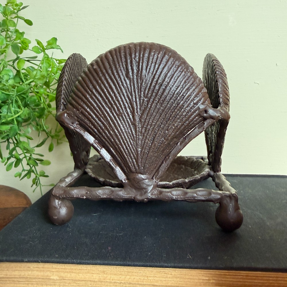 Cast Iron Scallop Shell Candle Holder