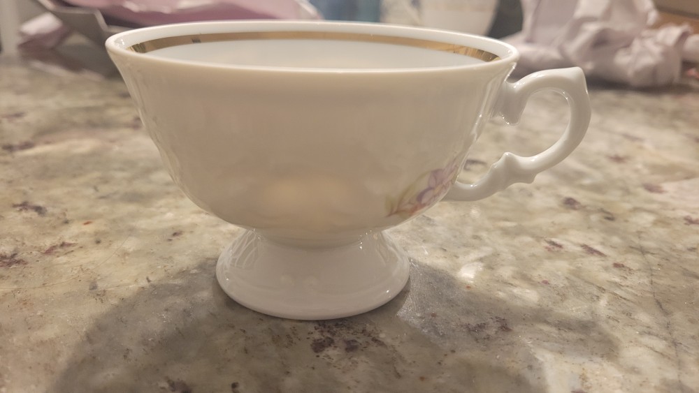 Footed Porcelain Teacup