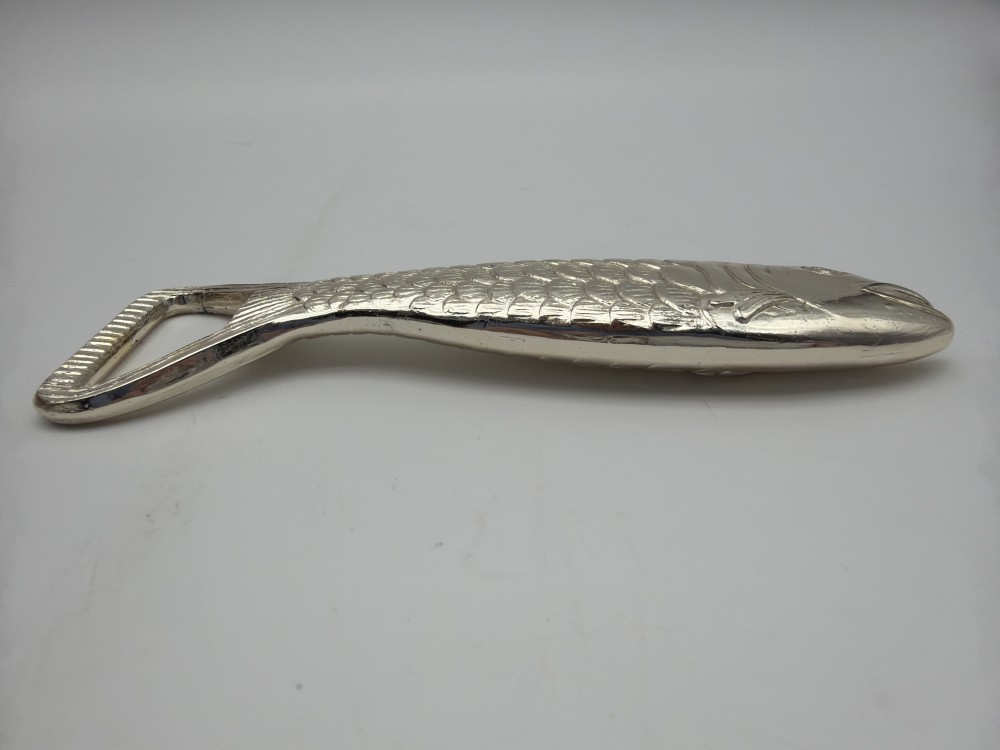Silver-Tone Fish Bottle Opener