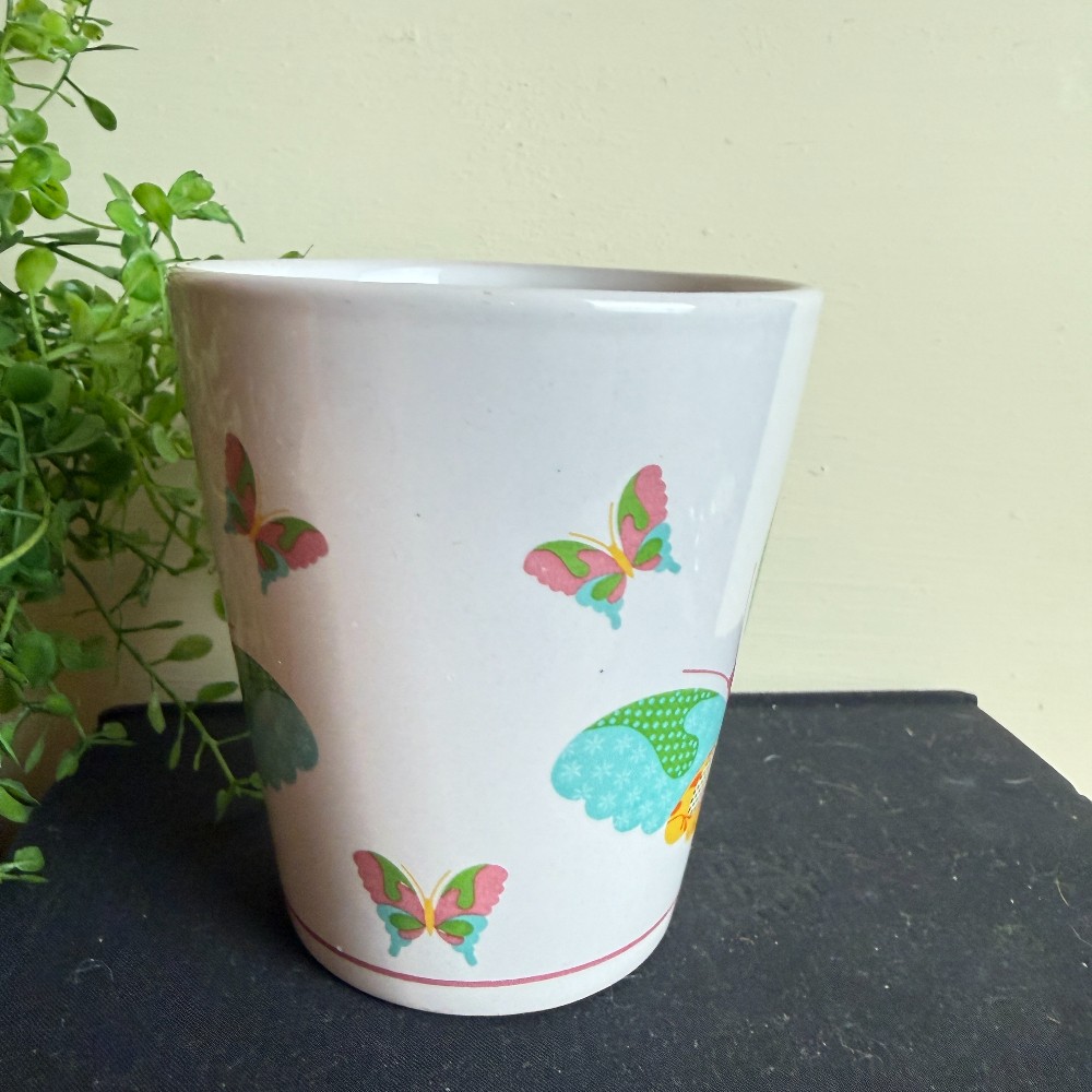 V&S Houseware Patchwork Butterfly Mug