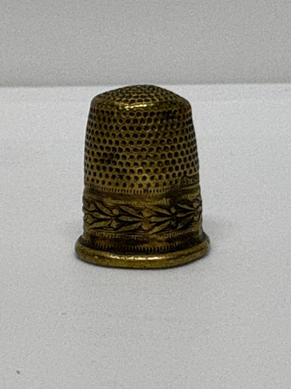Vintage Brass Sewing Thimbles Set of 2