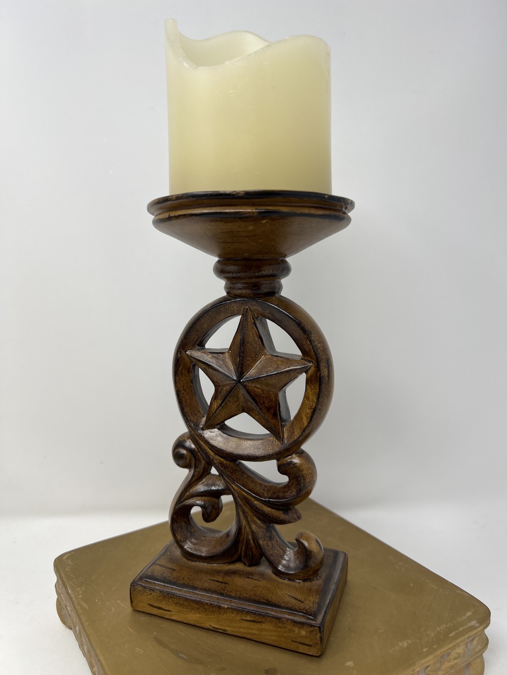Western Star Candle Holder