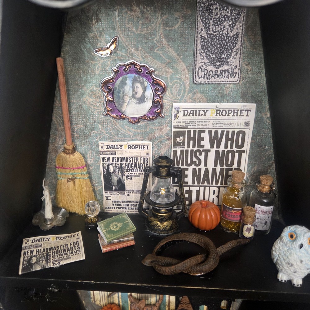 Handmade HP Inspired Trinket Shelf