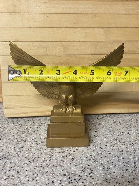 Vintage Gold Molded Ceramic Eagle