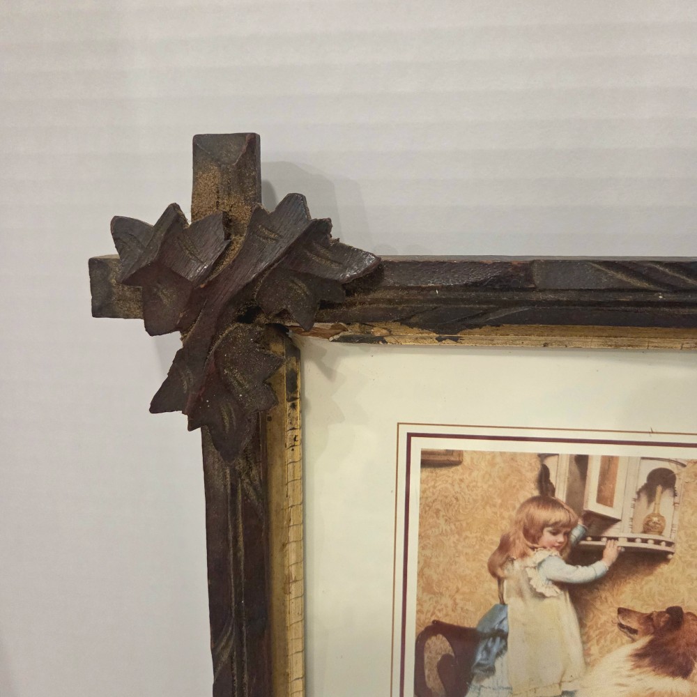 Antique Adirondack Wood Frame- As Is