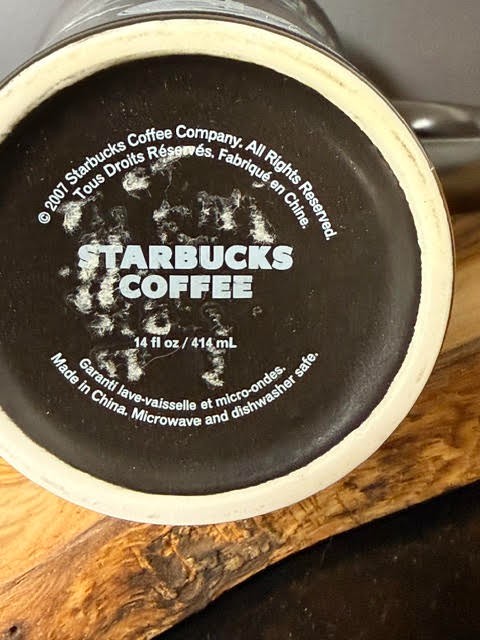 2007 Starbucks Black Halloween Cup Spooky Tree