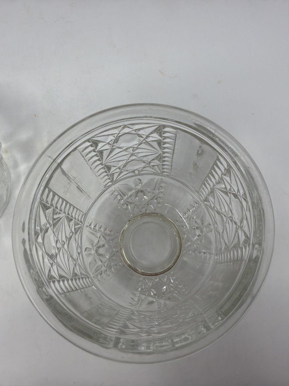 Vtg Indiana Glass Stars & Bars Fairy Lamp