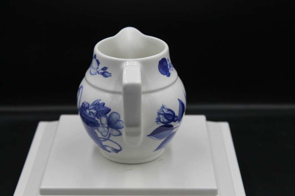 vtg small pitcher HARVEST BLUE by Portmeirion, England