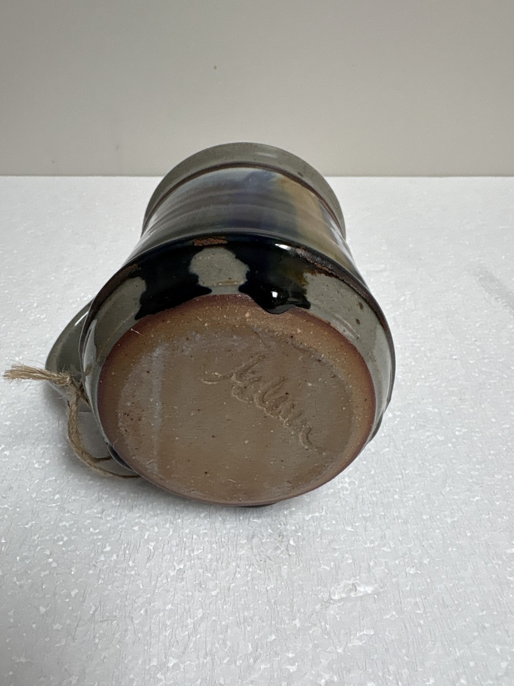 Signed Jewel Color Studio Pottery Mug