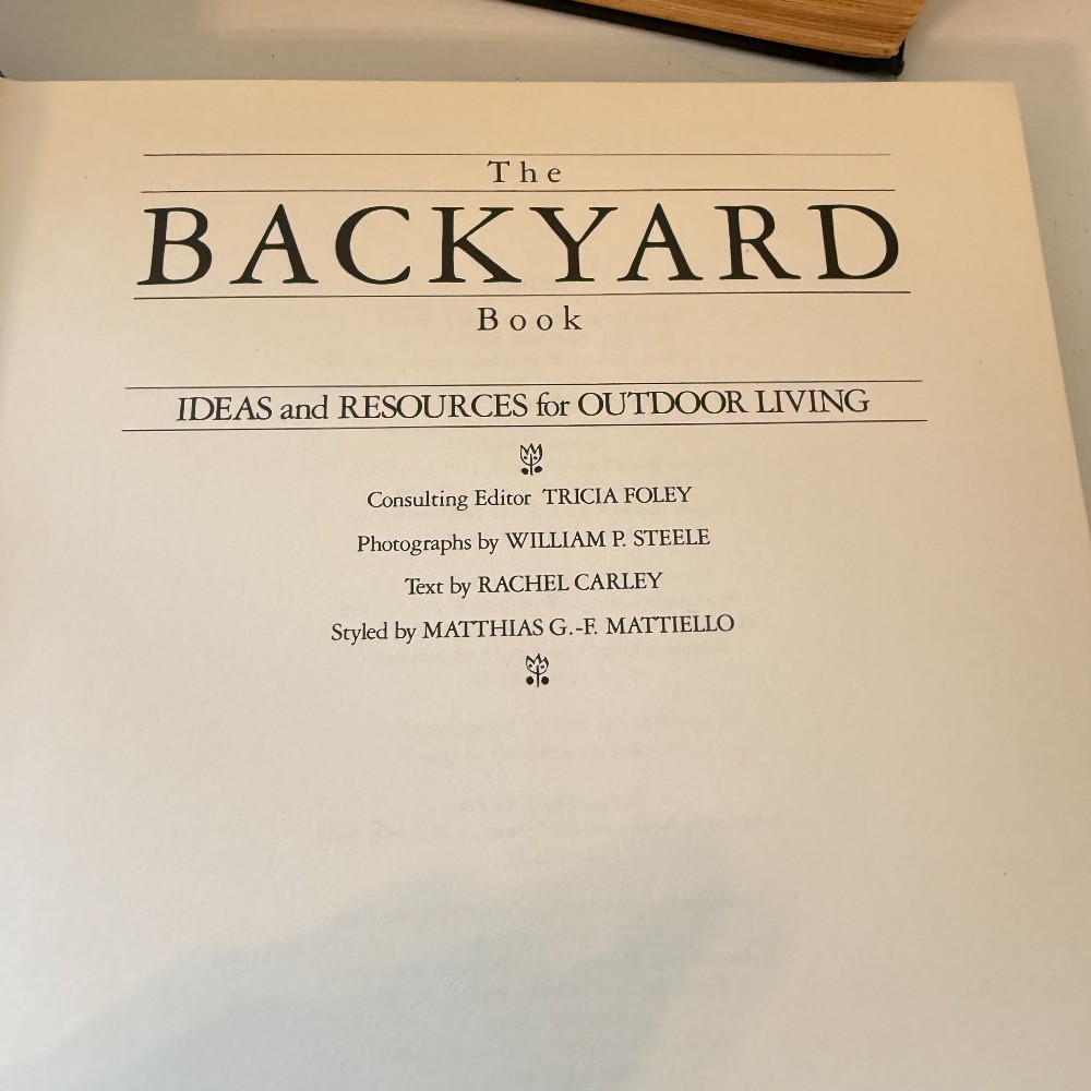 The Backyard Book – Tricia Foley, 1988