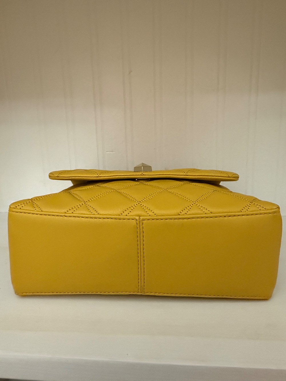 Kate Spade Natalia Crossbody Quilted Yellow with Chain