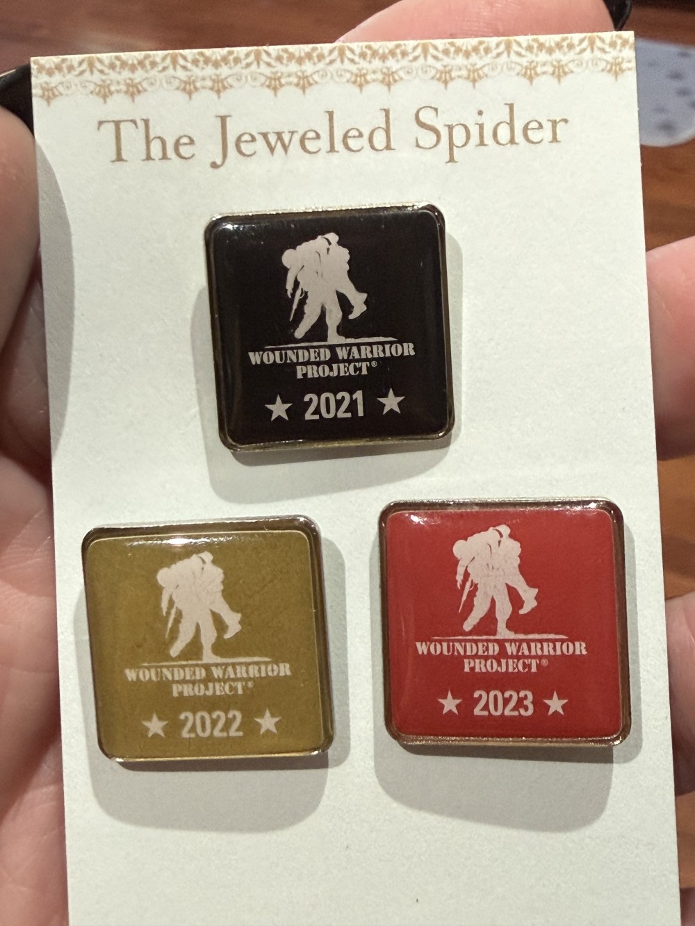 Wounded Warrior Project Pin Set: 2021, 2022, 2023