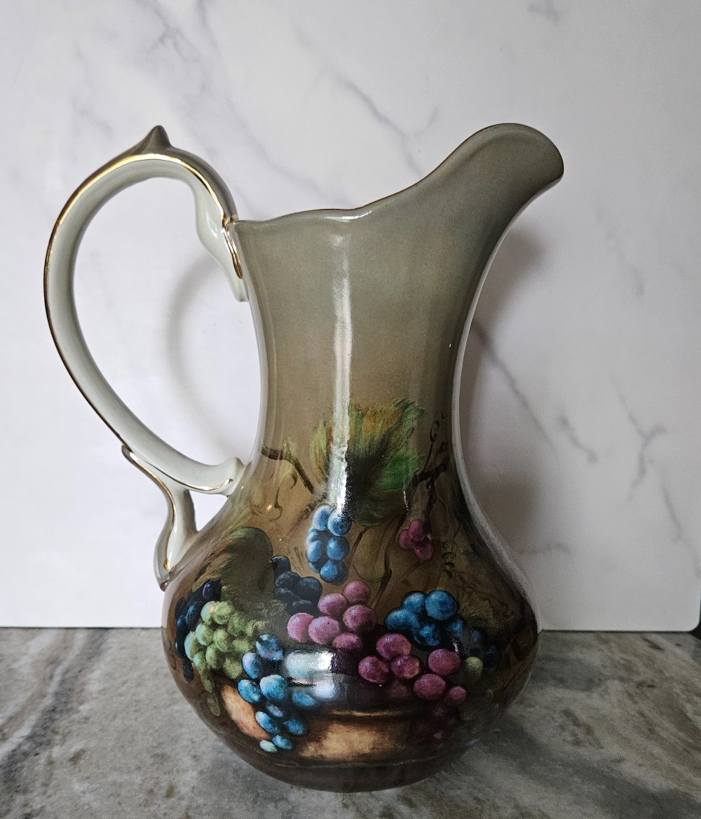 Vintage vine blessings pitcher