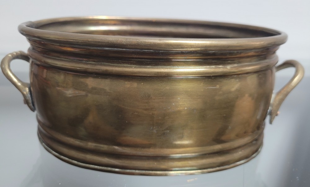 VTG Solid brass oval planter