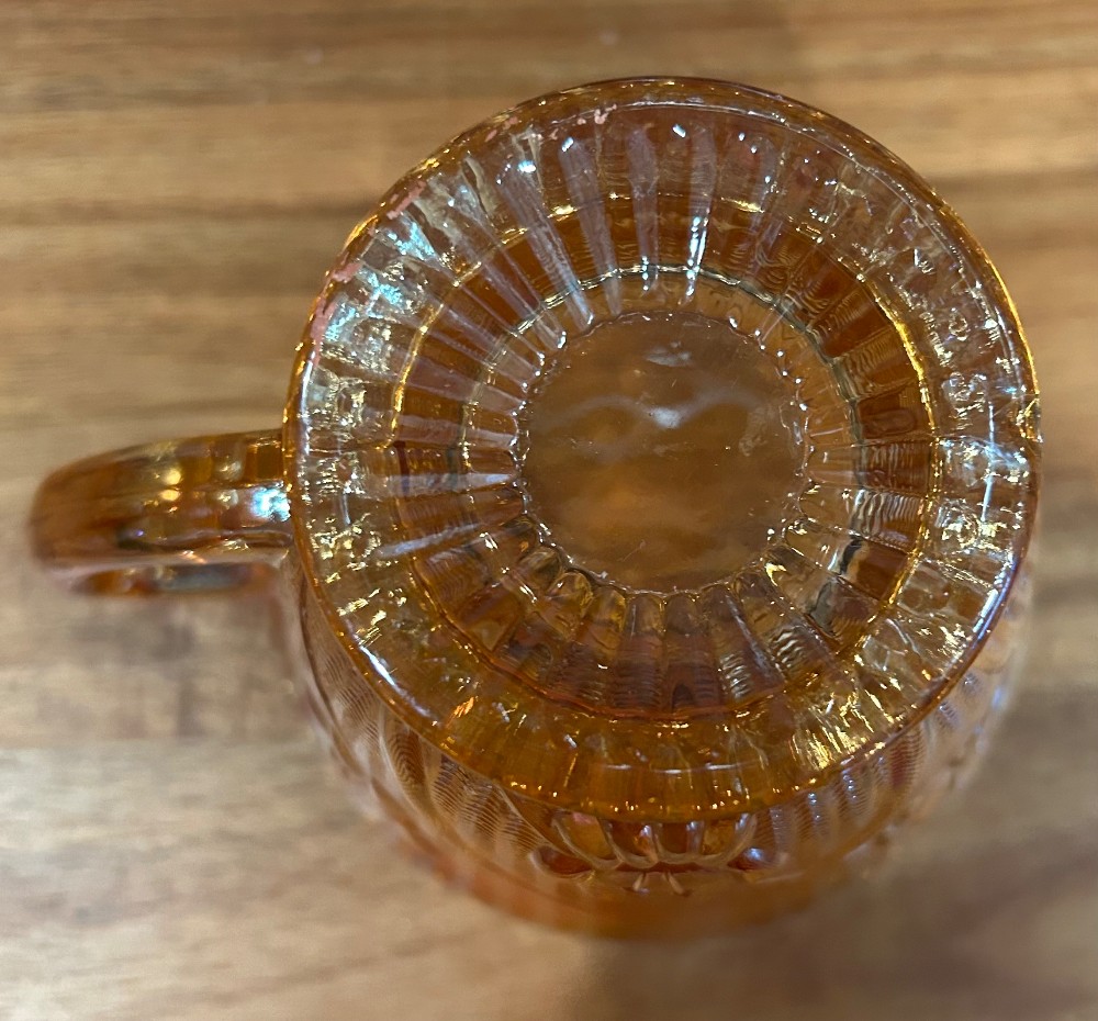VTG Jeannette Marigold Carnival Glass 