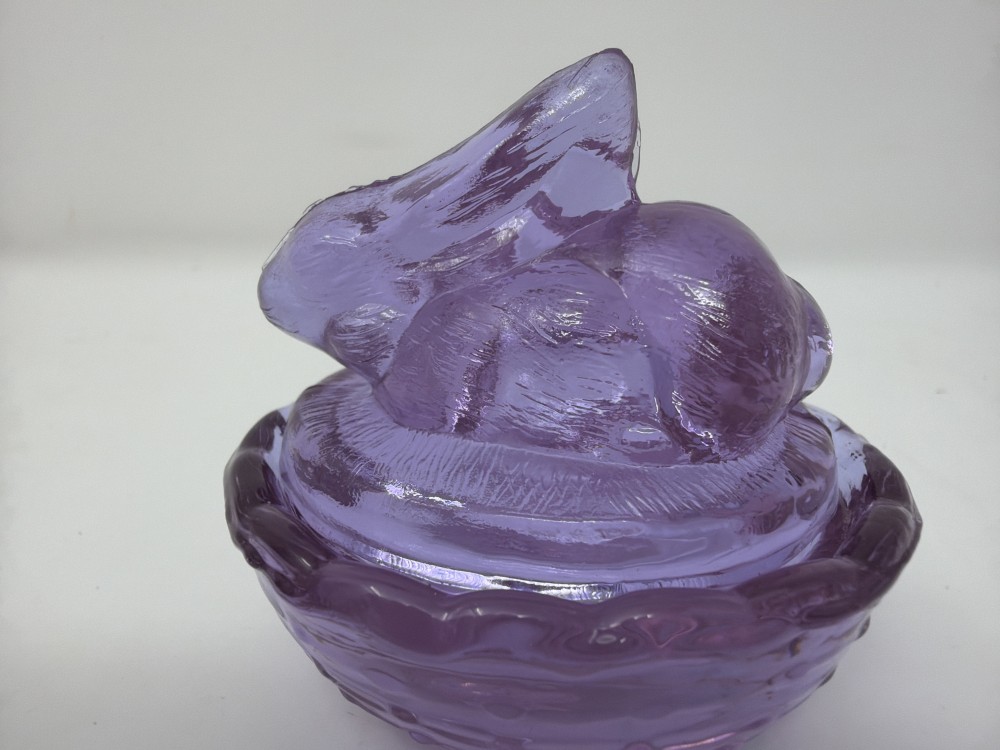 VytPressed Glass Bunny Covered Salt