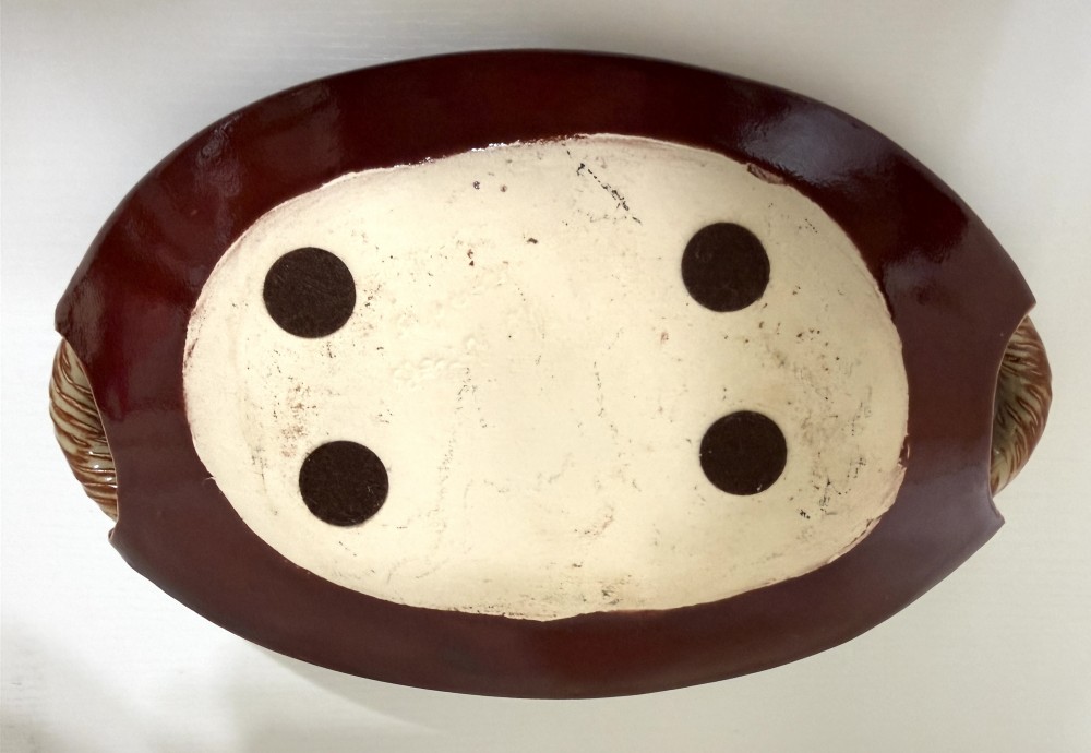 Handmade pottery serving dish
