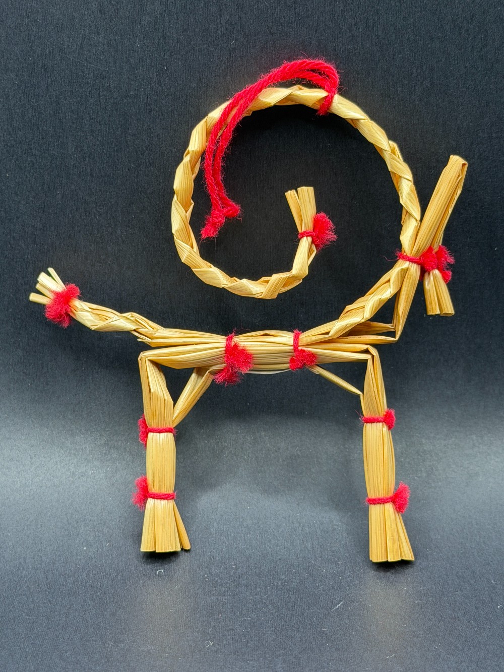 Scandinavian Straw Ram Ornament