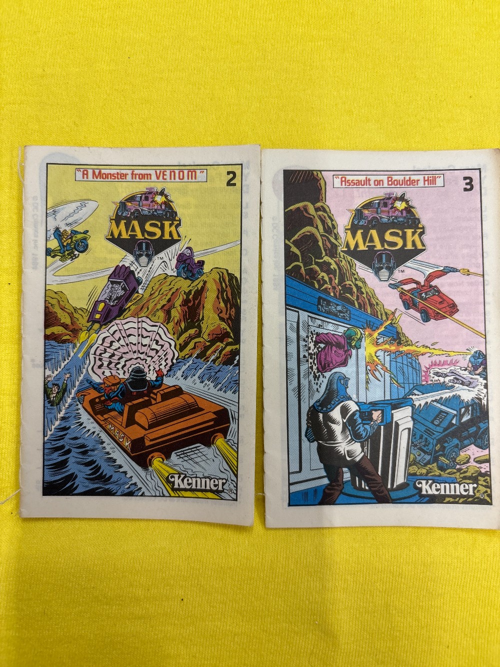 Kenner M.A.S.K. 1984 Mini Comics #2 & #3