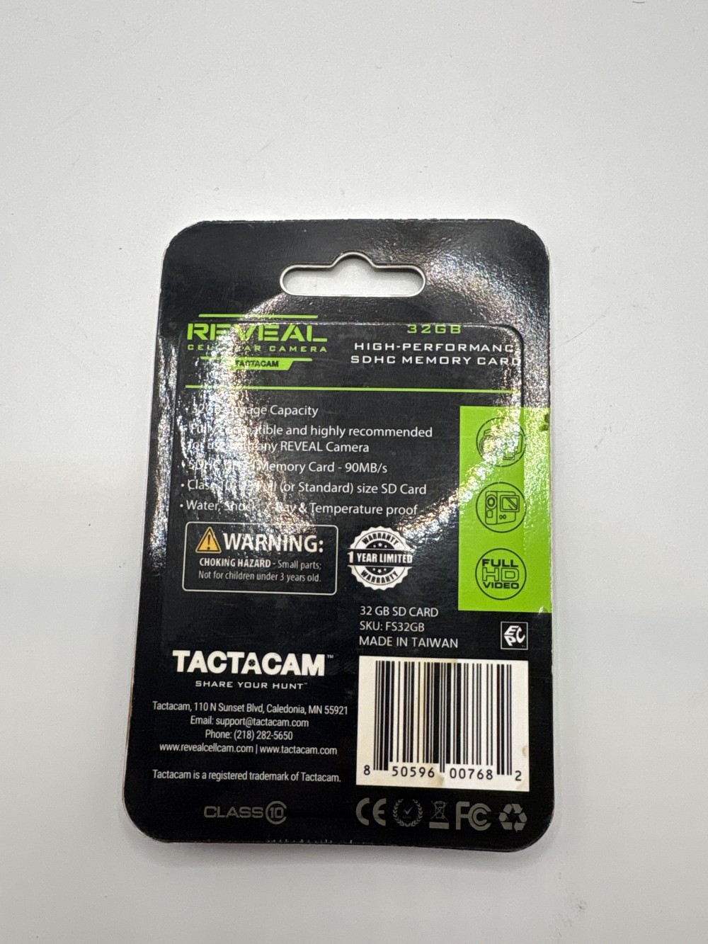 Tactacam Reveal 32 GB SDHC Card New