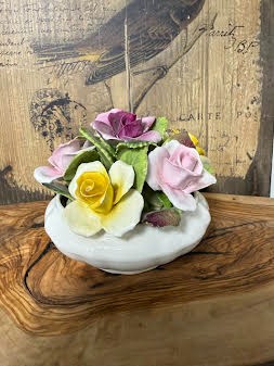 Coalport England Bone China Bowl Flowers