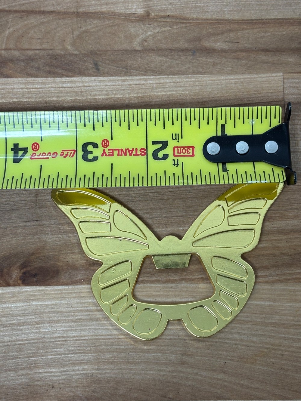 Gold Tone Butterfly Bottle Opener Decorative Barware