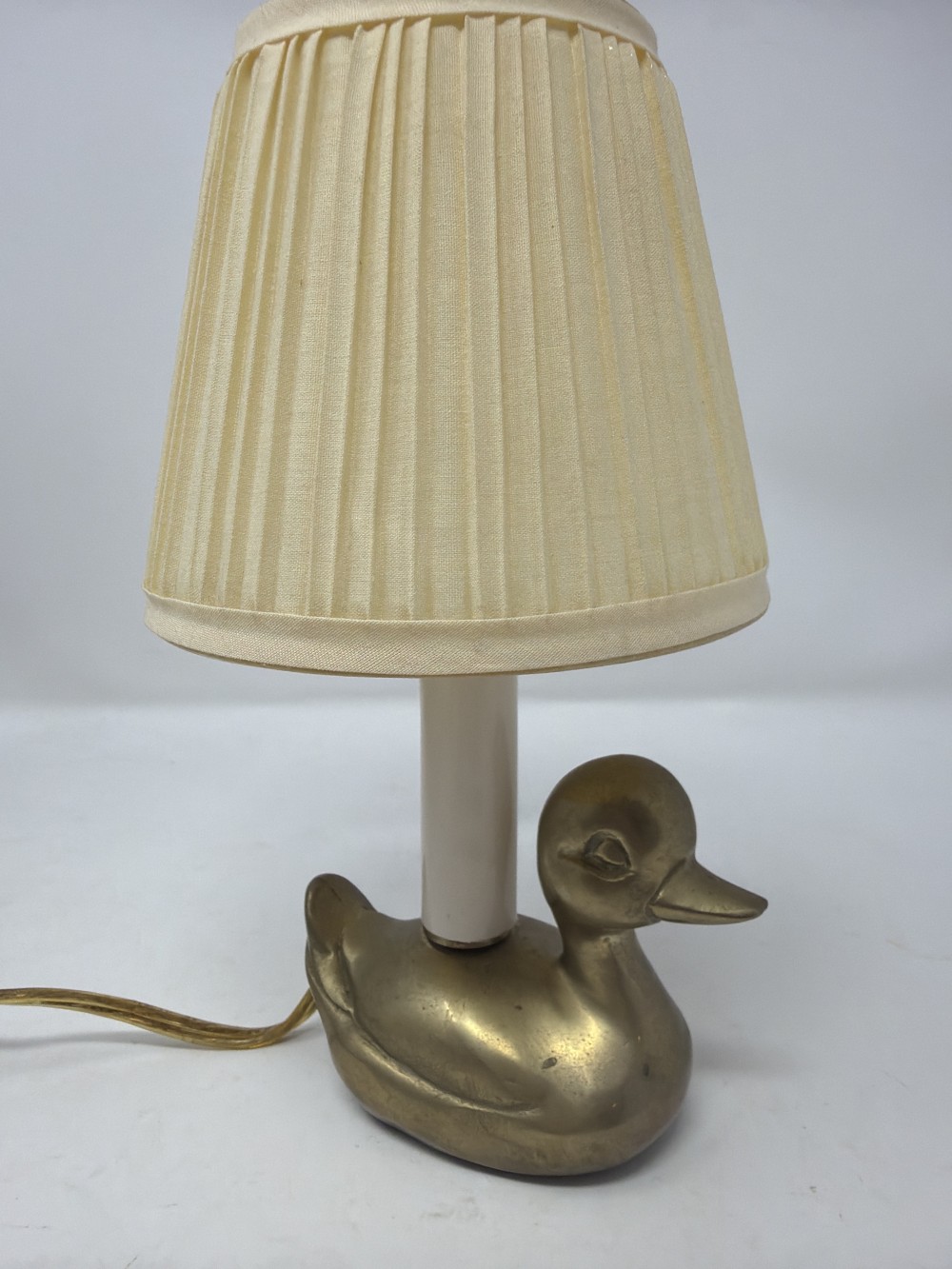 Vintage Brass Duck Lamp