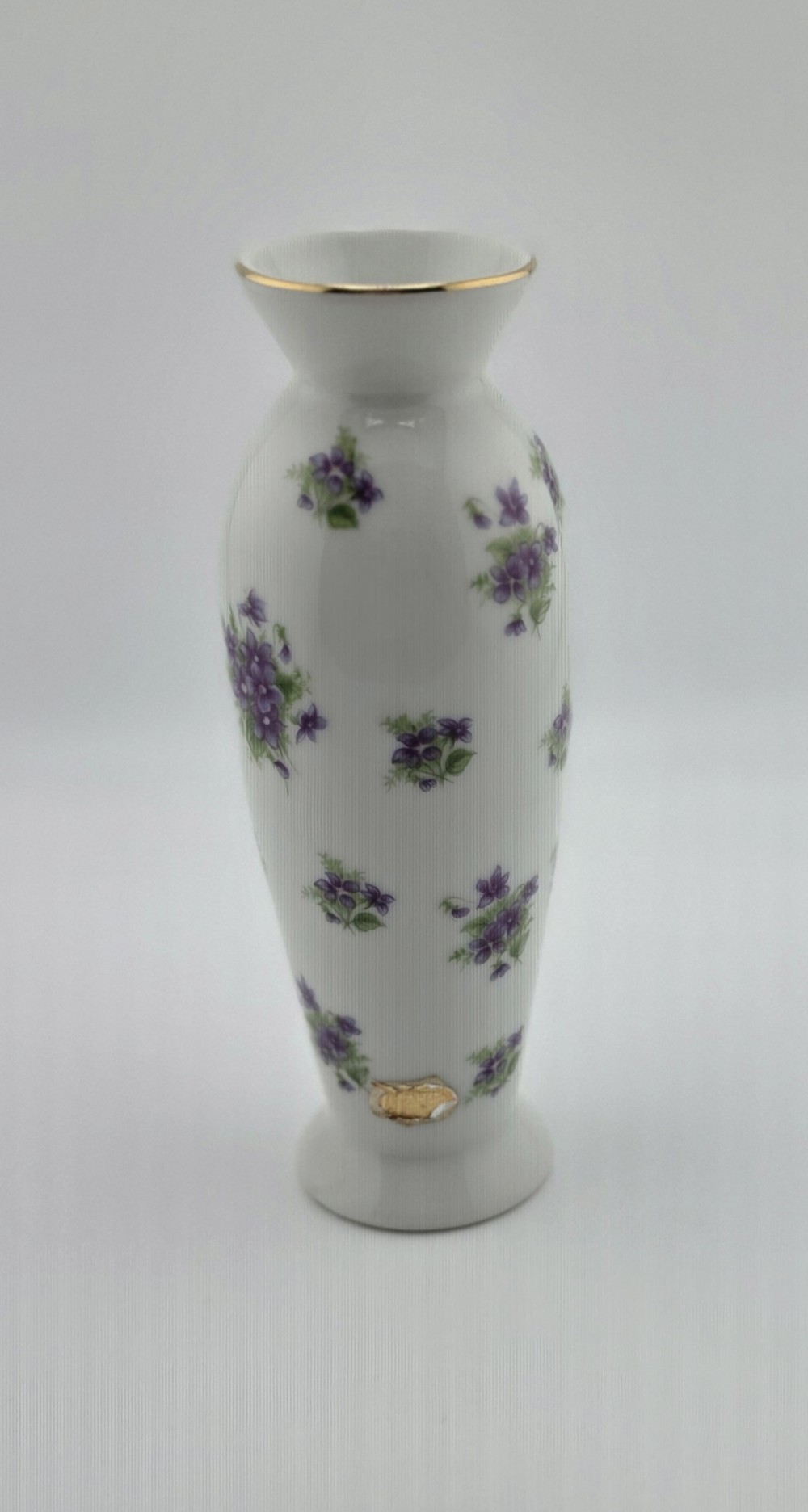VTG 1962 Lefton China Bud Vase Sweet Violets