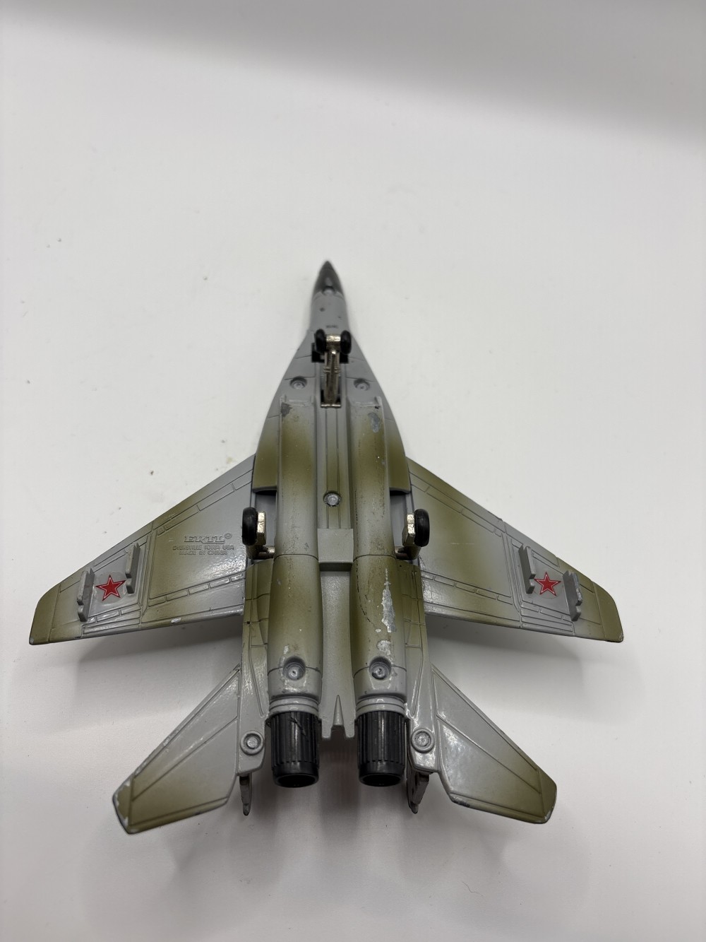 Mig 29 Grey and Silver Military Plane