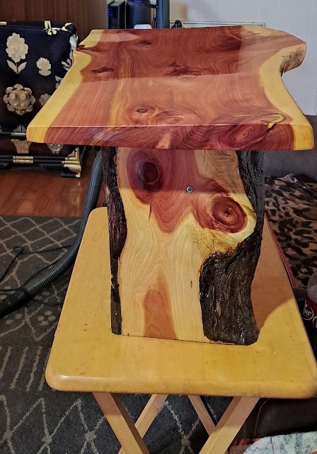 Handcrafted Small Cedar Table