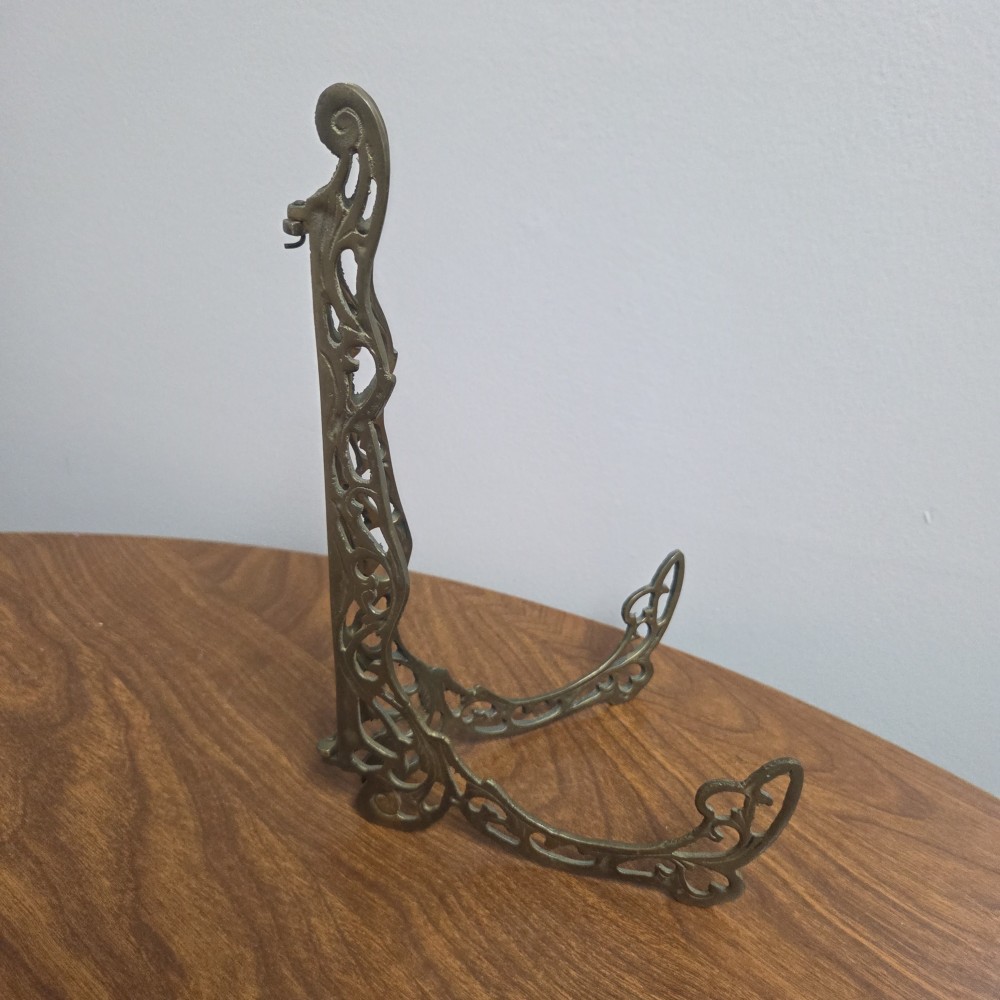 Vintage Ornate Brass Easel 9x5