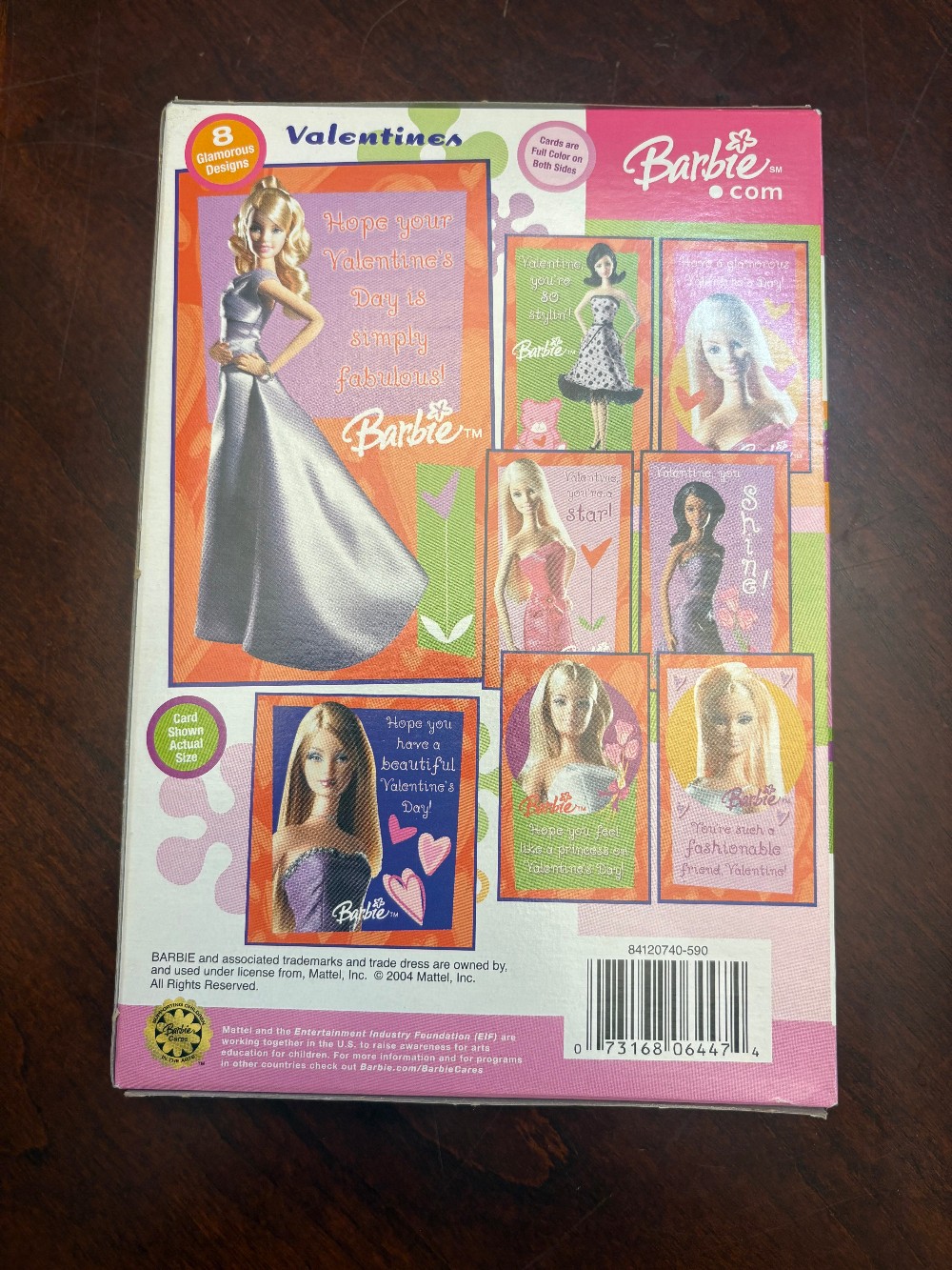 Vintage 2004 Barbie Valentines Cards Box - Sealed