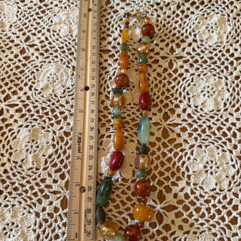 Chunky Multicolor Bead Necklace