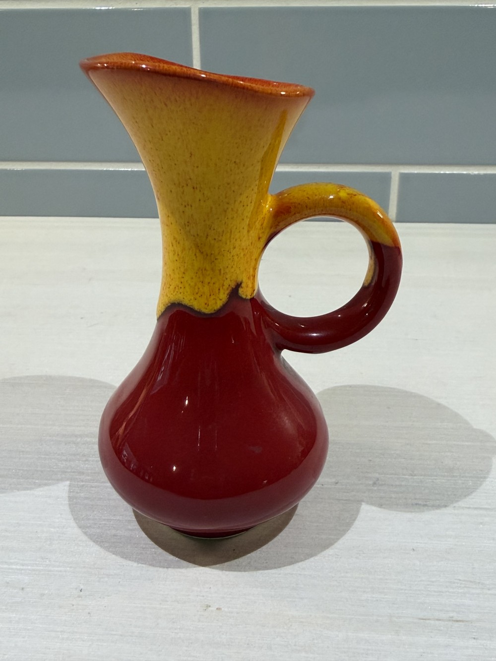 Vintage Glass Art Vase 5’