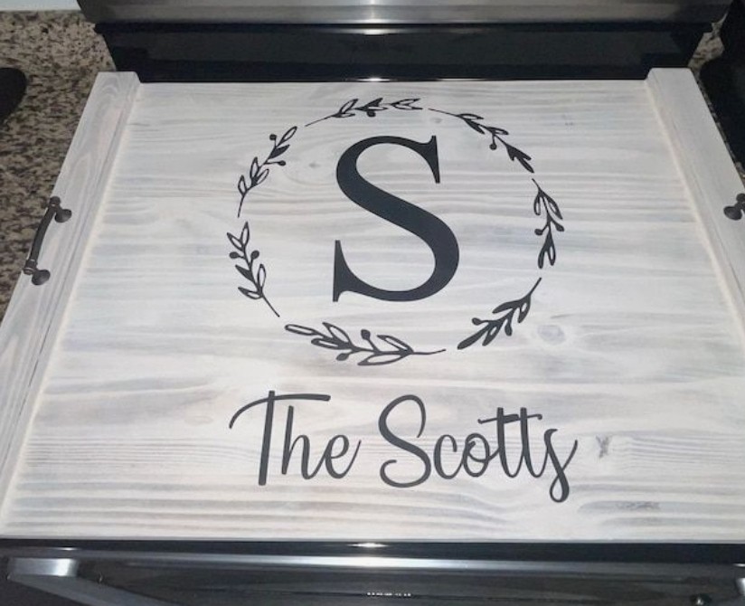 Personalized stove top boards