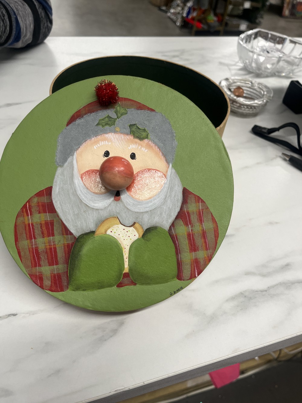 Handpainted Christmas Box
