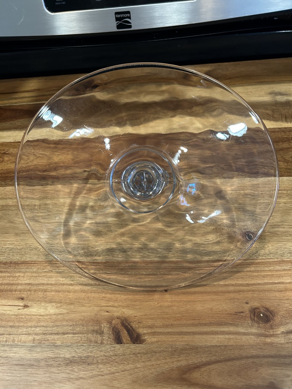 Cambridge Glass Yeoman Pattern Center Handle Tidbit Tray - see pics
