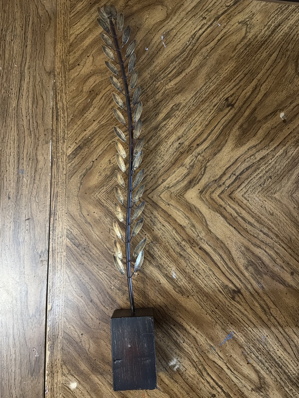 Grand Metal Leaf Sculpture