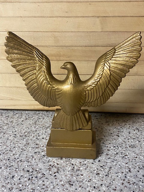 Vintage Gold Molded Ceramic Eagle