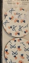 Red, white, and blue - Car cup coasters