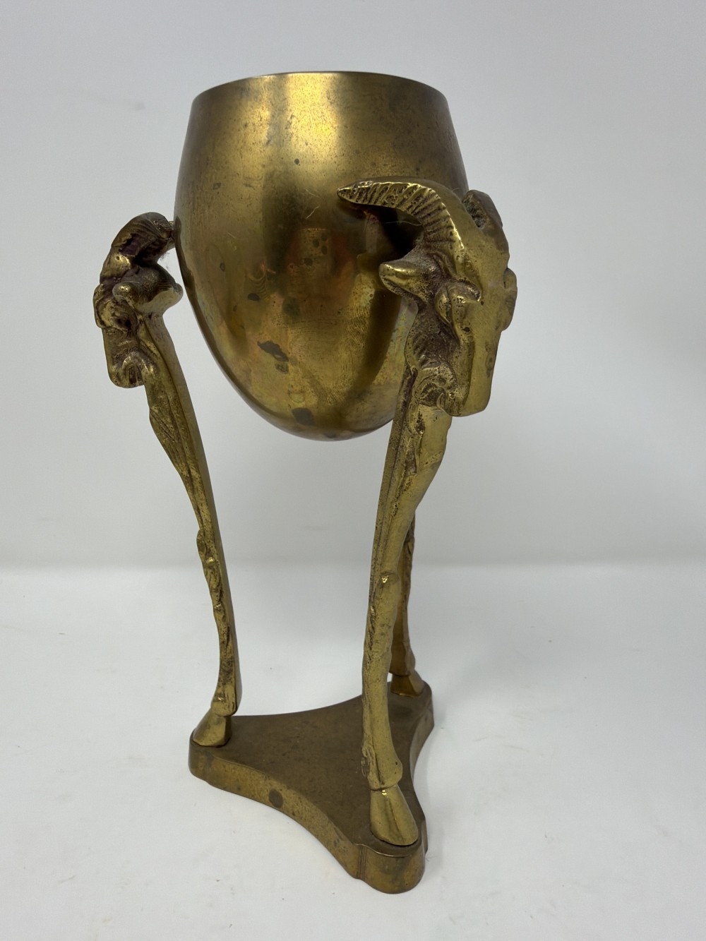 Ram’s Head Brass Urn