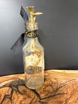 Antique Apothecary Halloween Bottle Altered Antique Bottle