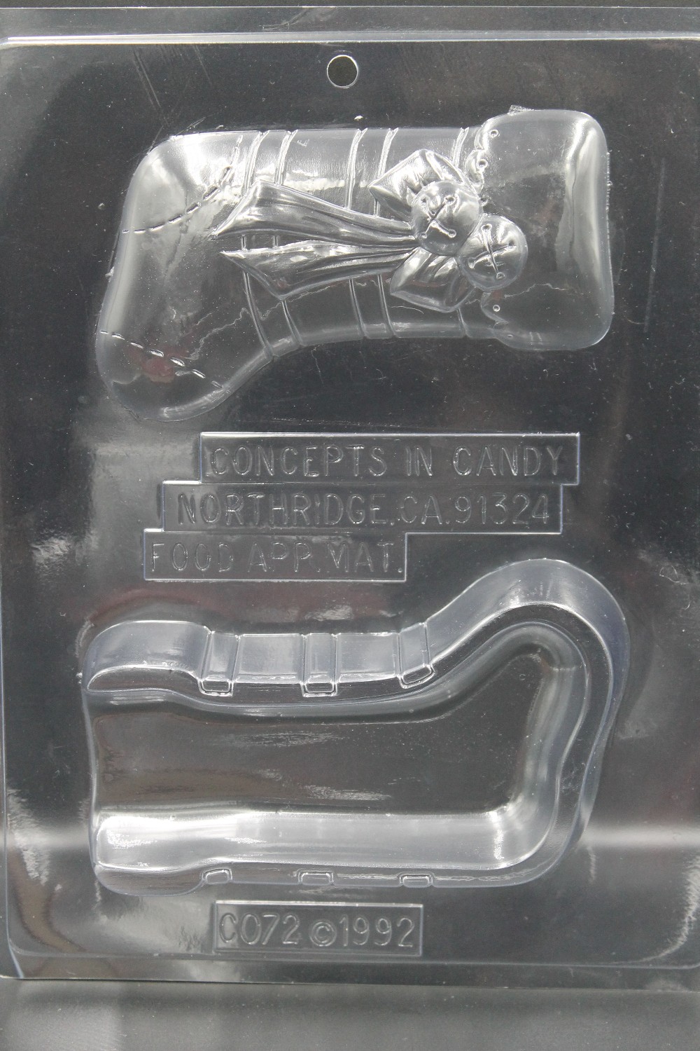 Vtg 1992 Stocking box pour candy mold