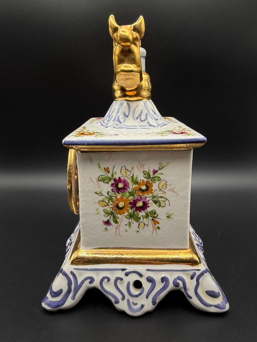 Vintage 1969 Cesare Italian Ceramic French Telephone Liquor Decanter - As Is