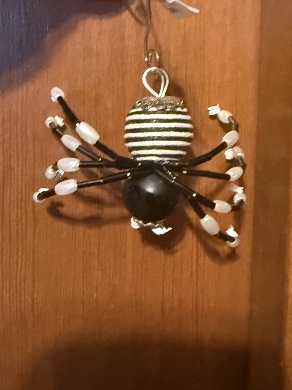 Ornament Spider M Black and White Stripped