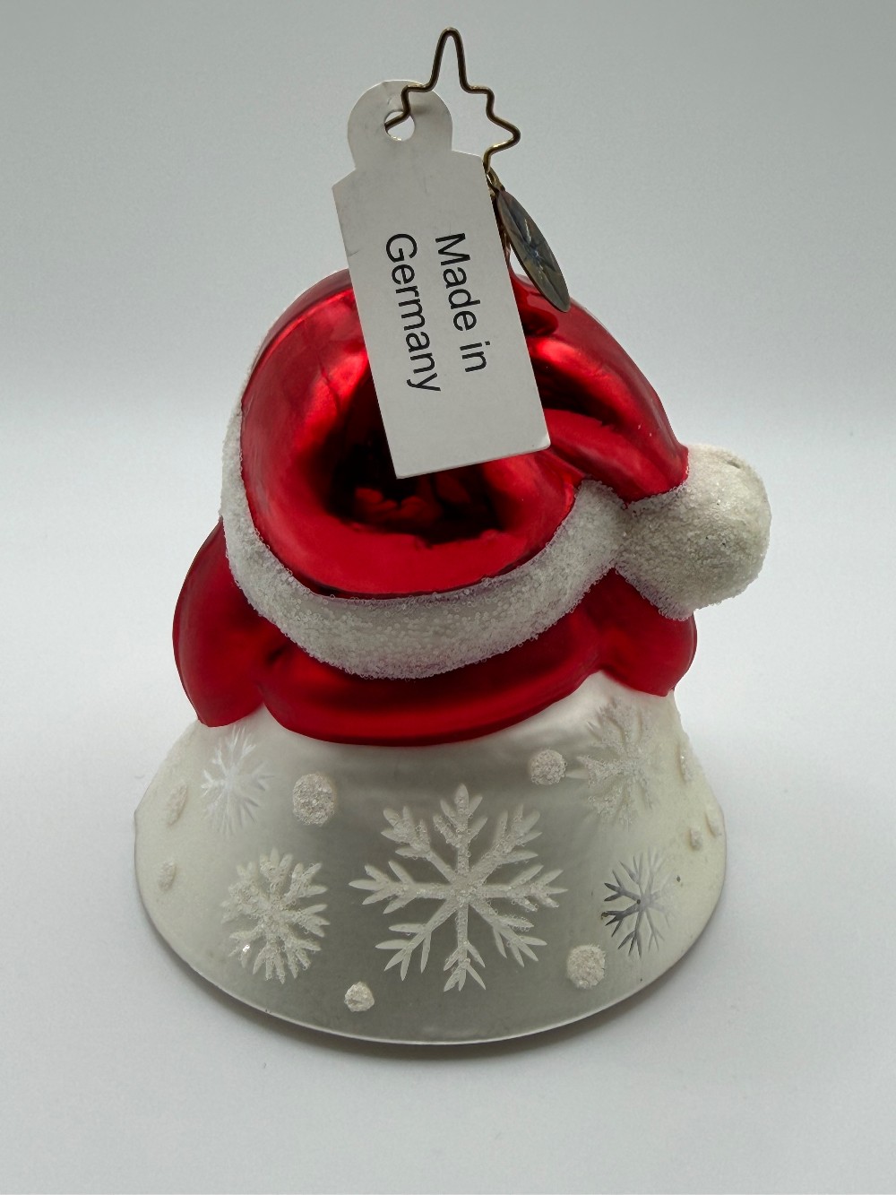 Christopher Radko Santa Bell Ornament Germany