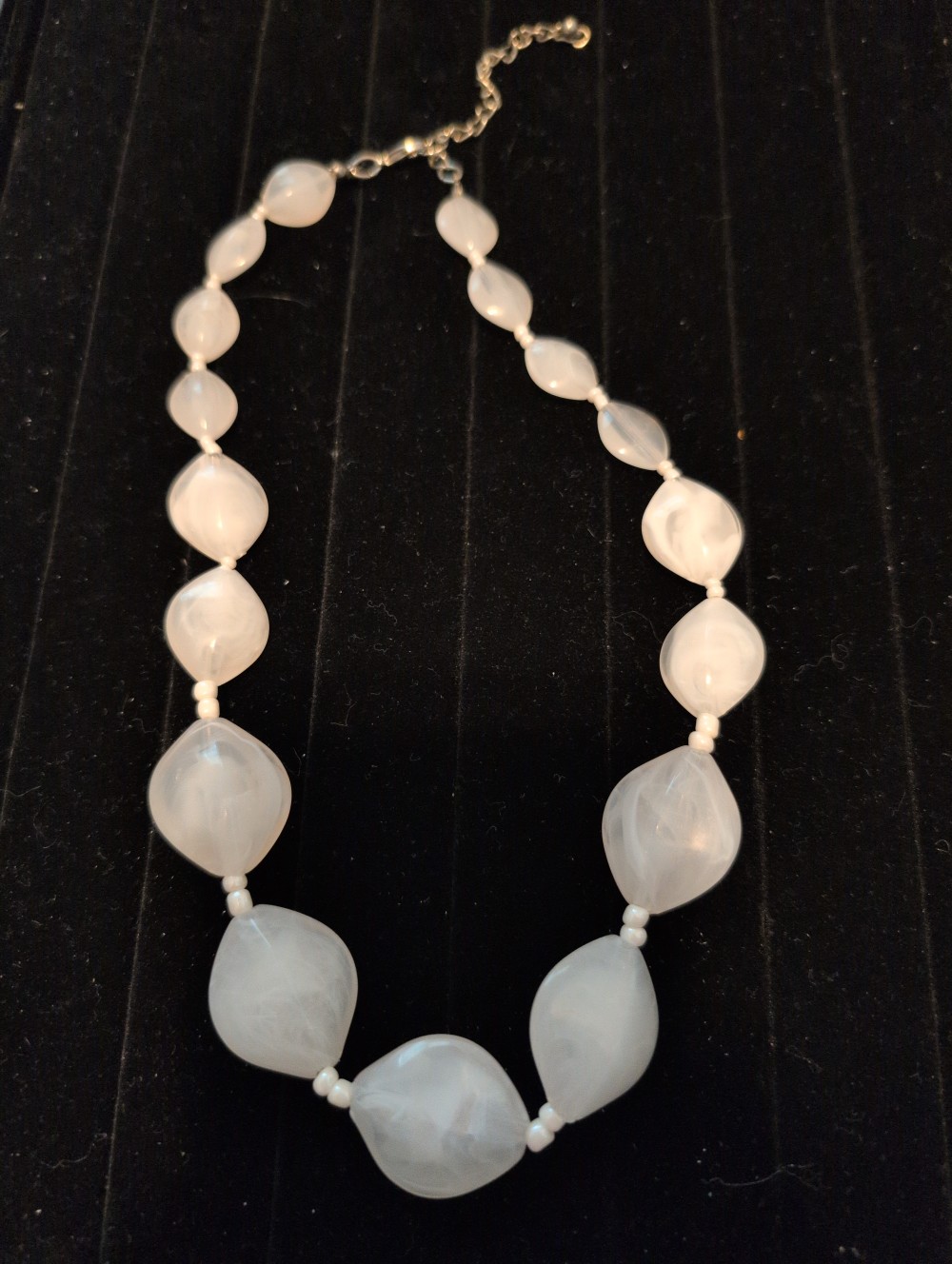Vintage cloud beaded necklace