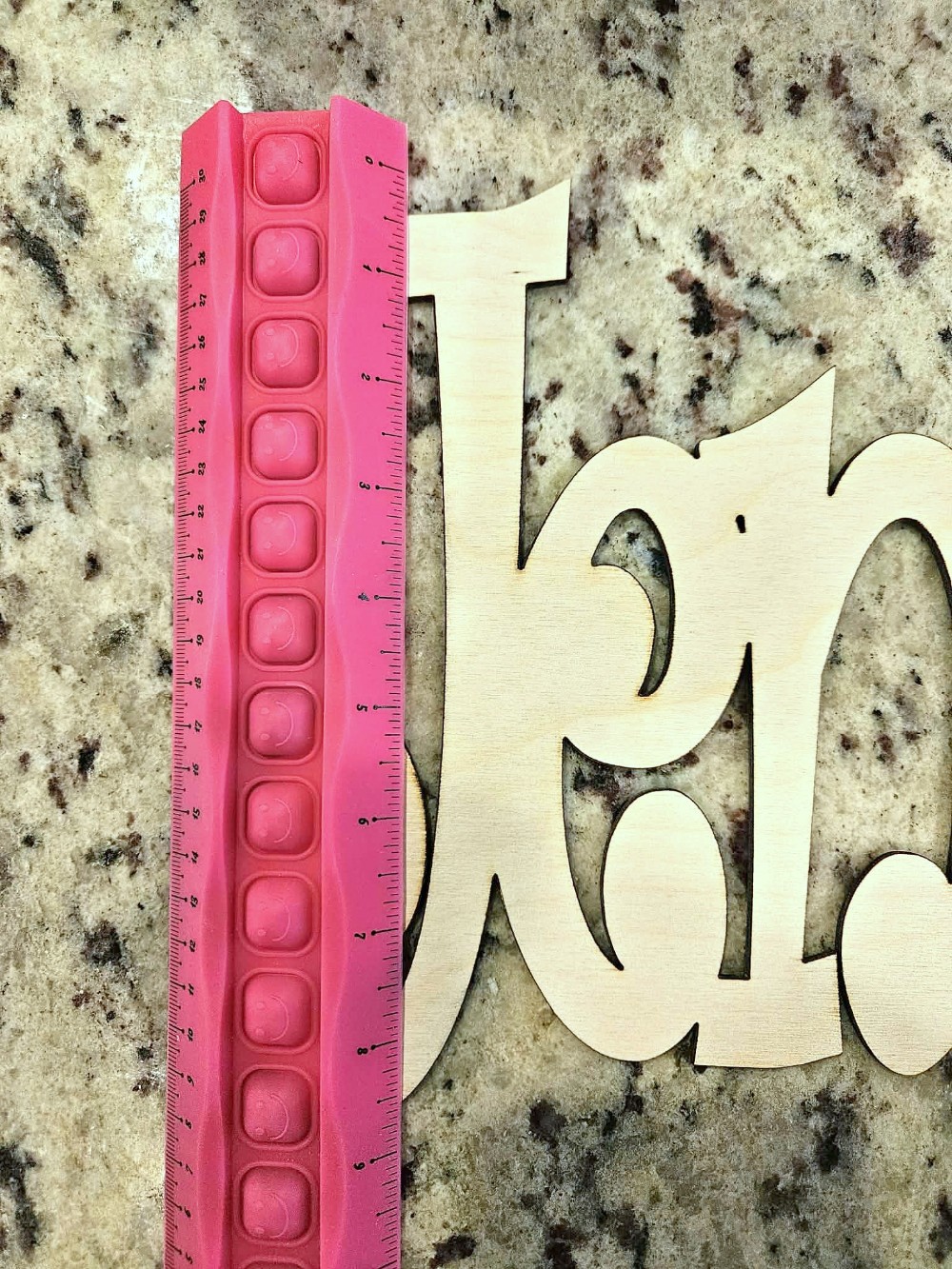 11.5 in Wide Laser Cut Unfinished Wood Name - Jenna