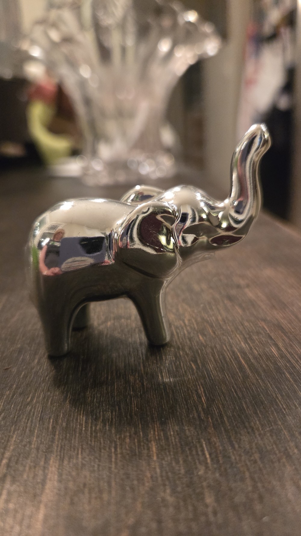 DO-1797 miniature chrome elephant